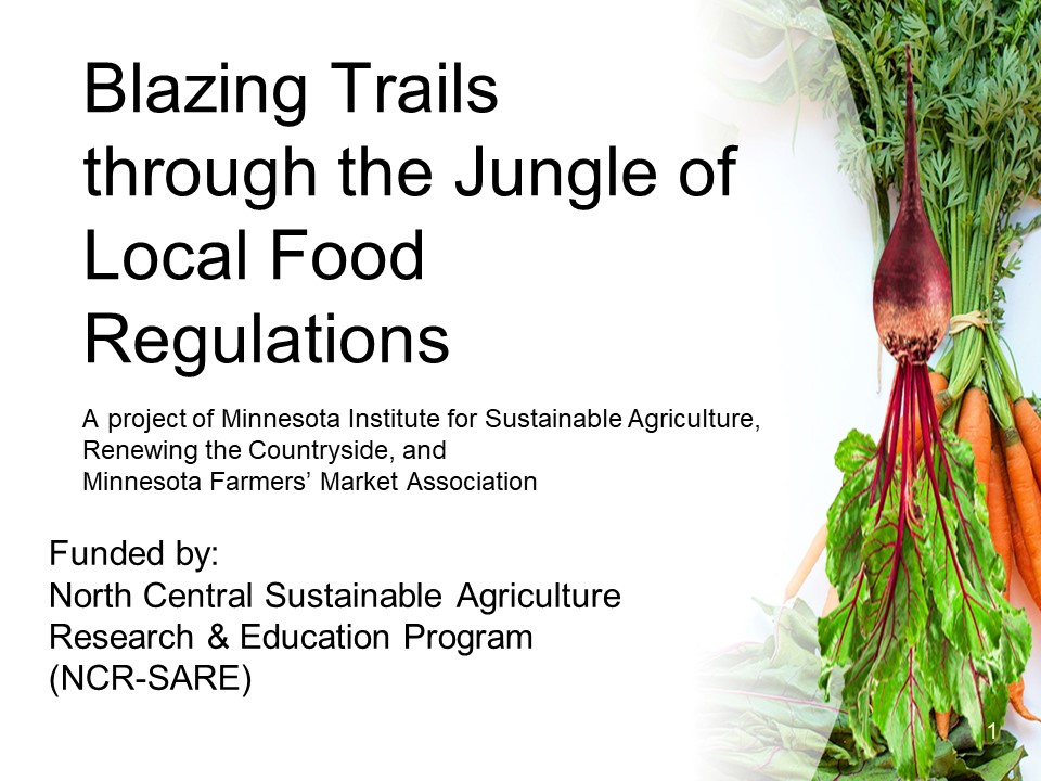 Blazing Trails through the Jungle of Food Regulations